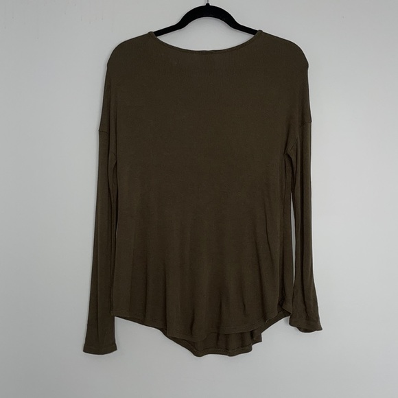 Spade & Heart Ribbed Long Sleeve Shirt Sz S - Picture 3 of 11